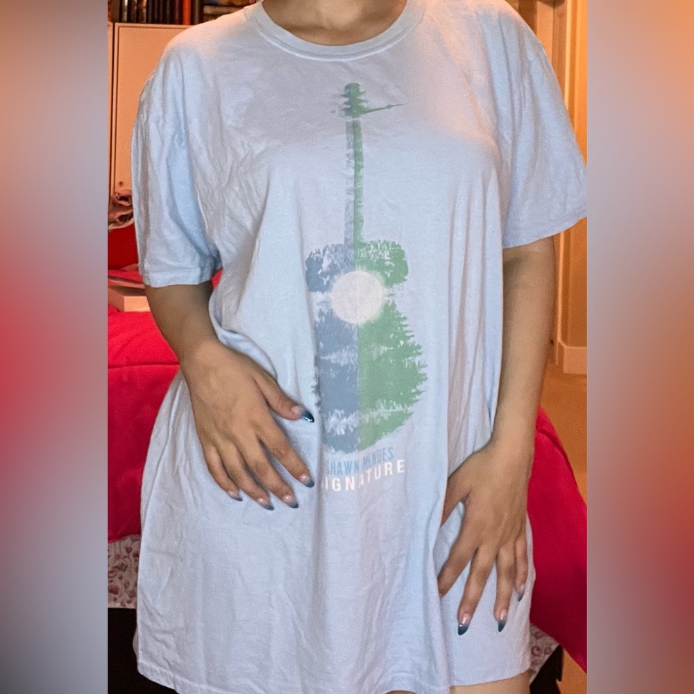 Shawn Mendes Signature Periwinkle Graphic Shirt
